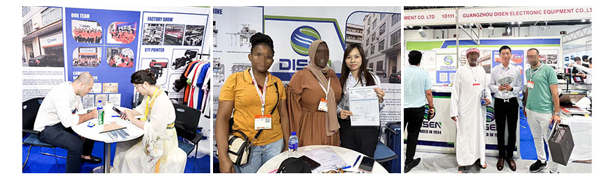 Exposición de Dubai, foto con clientes
