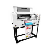 DS-HY300W Impresora de película UV Dtf de 30 cm 3D A3 Rollo a rollo Directo a película Impresora UV de cama plana de inyección de tinta digital para película A / B