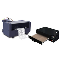 Impresora portátil de tamaño pequeño para el hogar, miniimpresora automática DTF directa a película A3 + de 35cm de ancho con máquina de secado de polvo XP600 L1800
