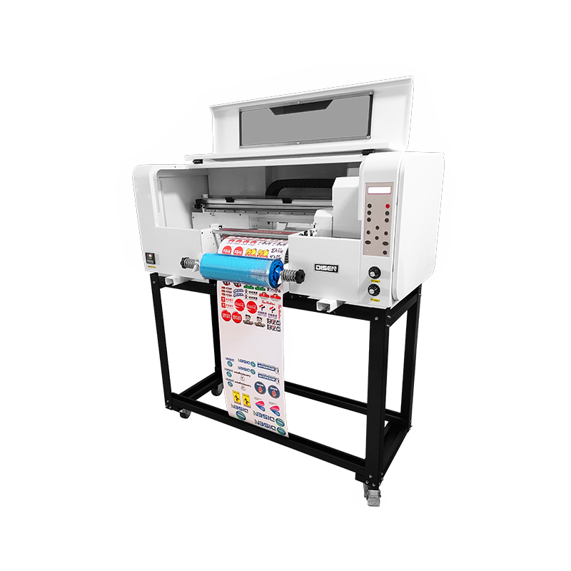 DS-HY300W Impresora de película UV Dtf de 30 cm 3D A3 Rollo a rollo Directo a película Impresora UV de cama plana de inyección de tinta digital para película A / B