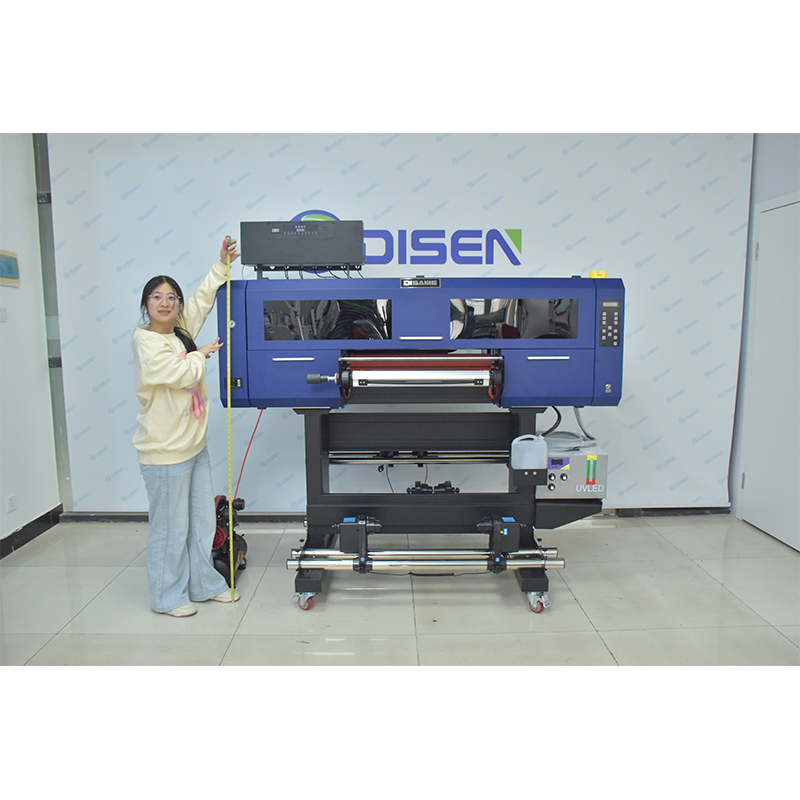 Impresora UV DTF de 60 cm, tinta de etiquetas de cristal, impresión 3D multicolor, precio de fábrica