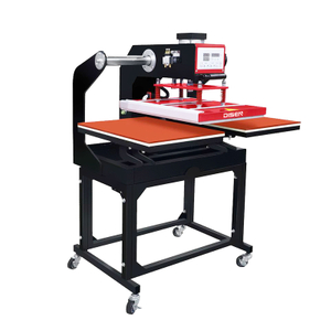 Máquina de transferencia de prensa térmica de doble estación DS-7B-1 40*60cm para tela de camiseta