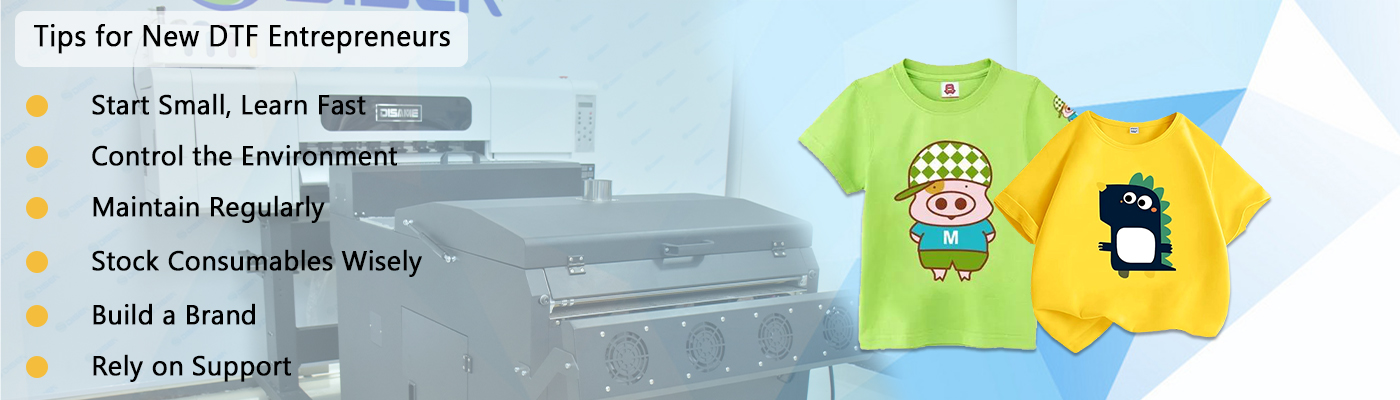 Consejos para nuevos emprendedores de DTF