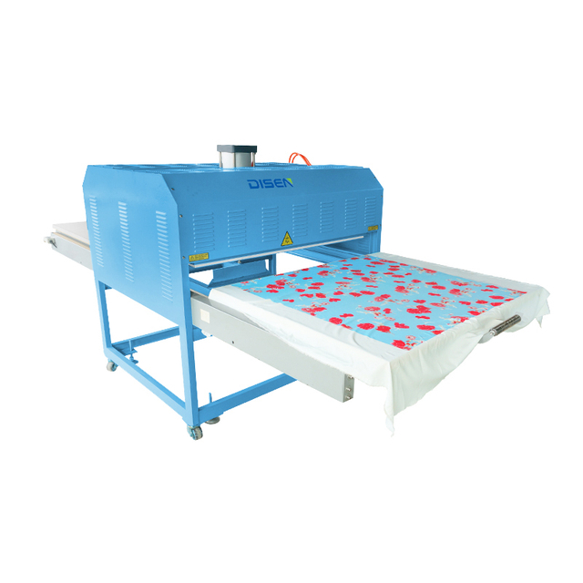 Máquina de prensa de calor neumática semiautomática DS-8A-1 Máquina de transferencia de calor de gran formato de posición de trabajo doble