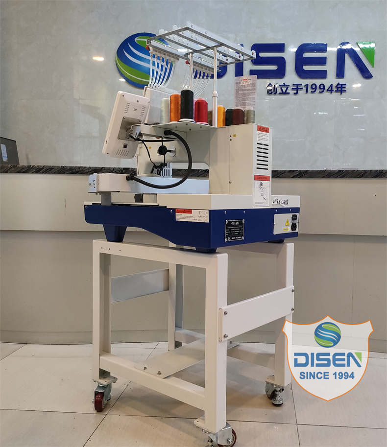 Máquina de bordado de un solo cabezal de etiquetas automatizada DS-W1201 para fábrica de China