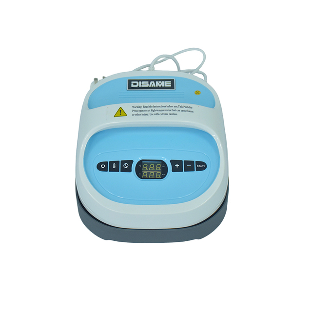 Máquina de prensado en caliente por sublimación de mano con mini transferencia de calor con base de seguridad para camisetas