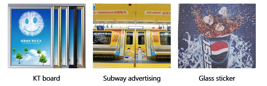 Tablero KT, publicidad en el metro, pegatina de cristal.