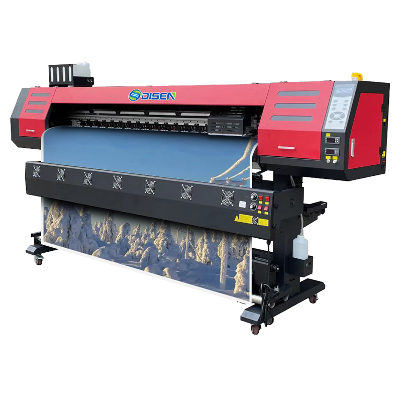 Impresora de inyección de tinta solvente ecológica Industrial con cabezal doble XP600 de formato ancho de 1,6 m y 1,8 m