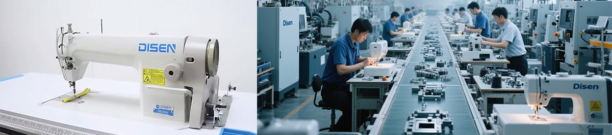 Línea de producción de la máquina de coser