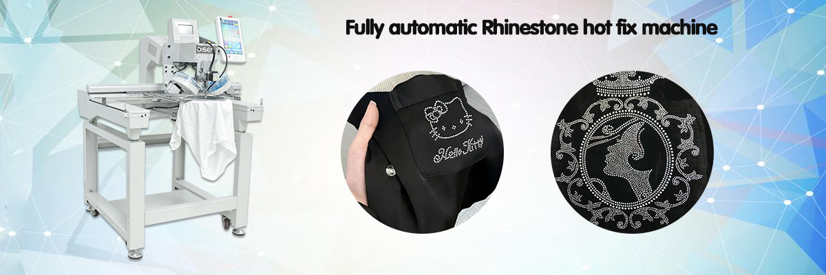 Máquina de fijación caliente de diamantes de imitación totalmente automática