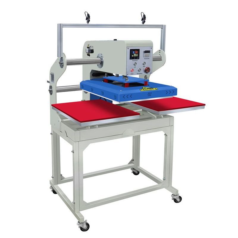 Máquina de prensado en caliente neumática de doble cara con impresión por transferencia térmica de doble estación de DS-7C para camisetas de 40x60cm