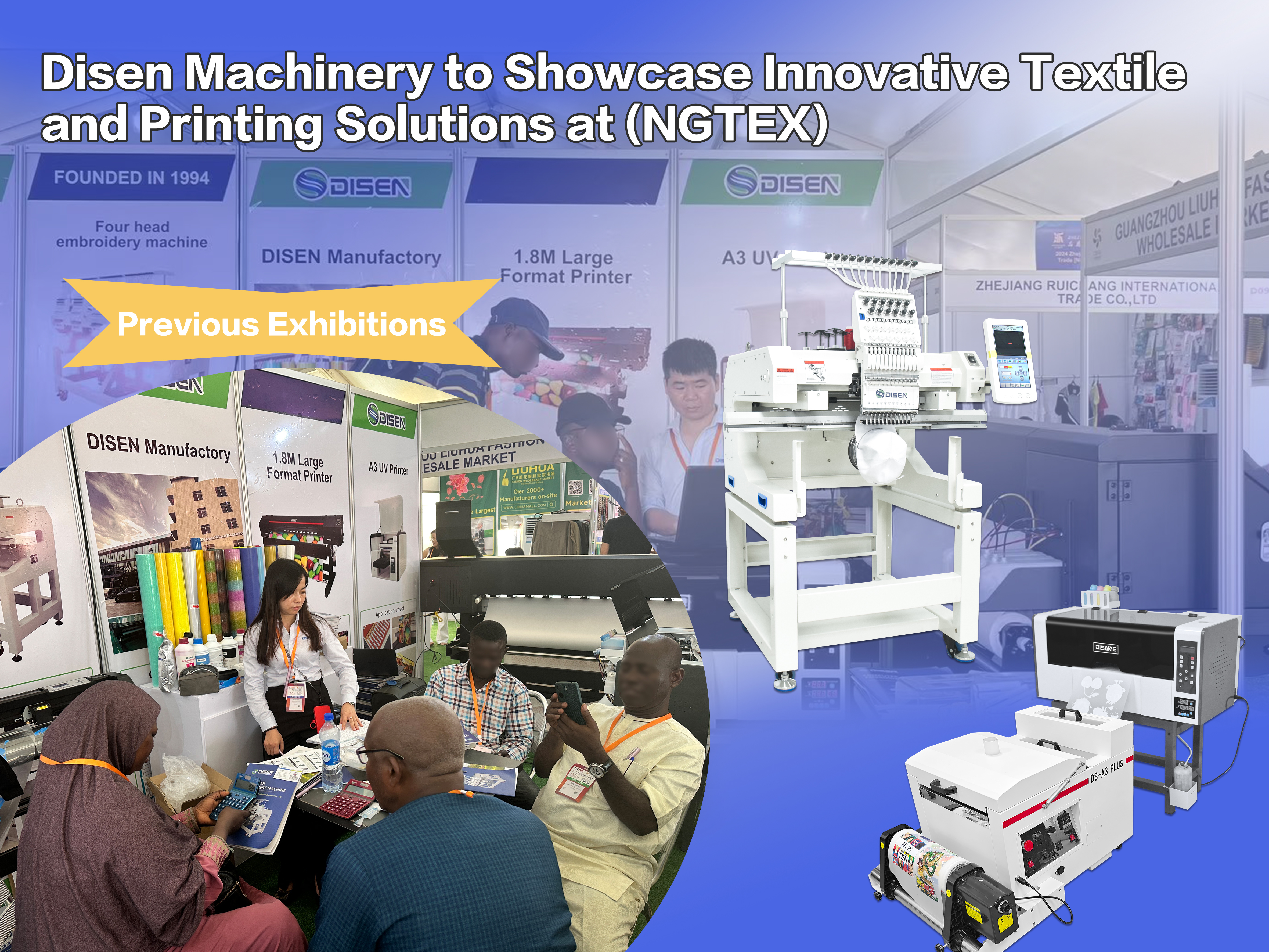 Disen Machinery exhibirá soluciones innovadoras de impresión y textiles en (NGTEX)