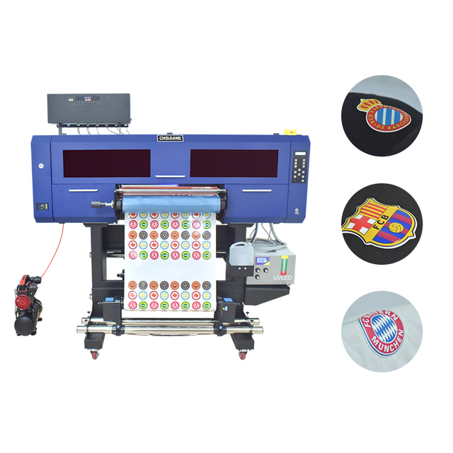 Impresora UV DTF de 60 cm, tinta de etiquetas de cristal, impresión 3D multicolor, precio de fábrica