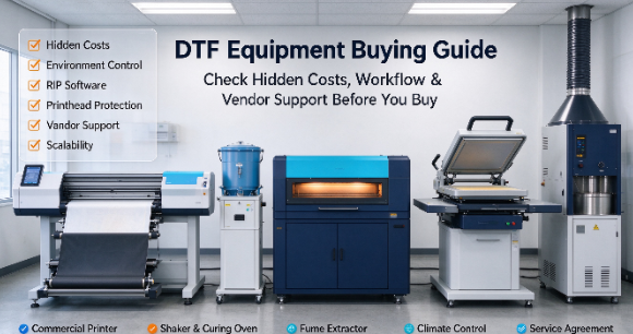 8 cosas que los compradores lamentan no haber comprobado antes de comprar equipos DTF